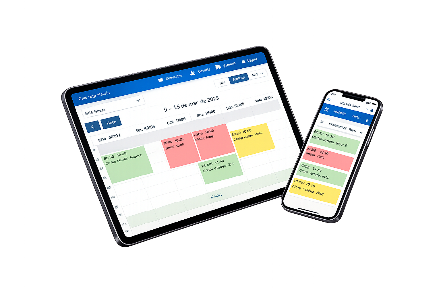 Dashboard organizado com marcações e funcionalidades
